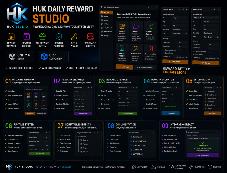 HUK Daily Reward Studio