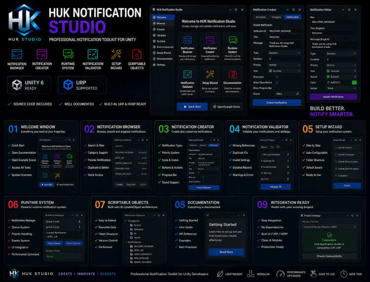 HUK Notification Studio